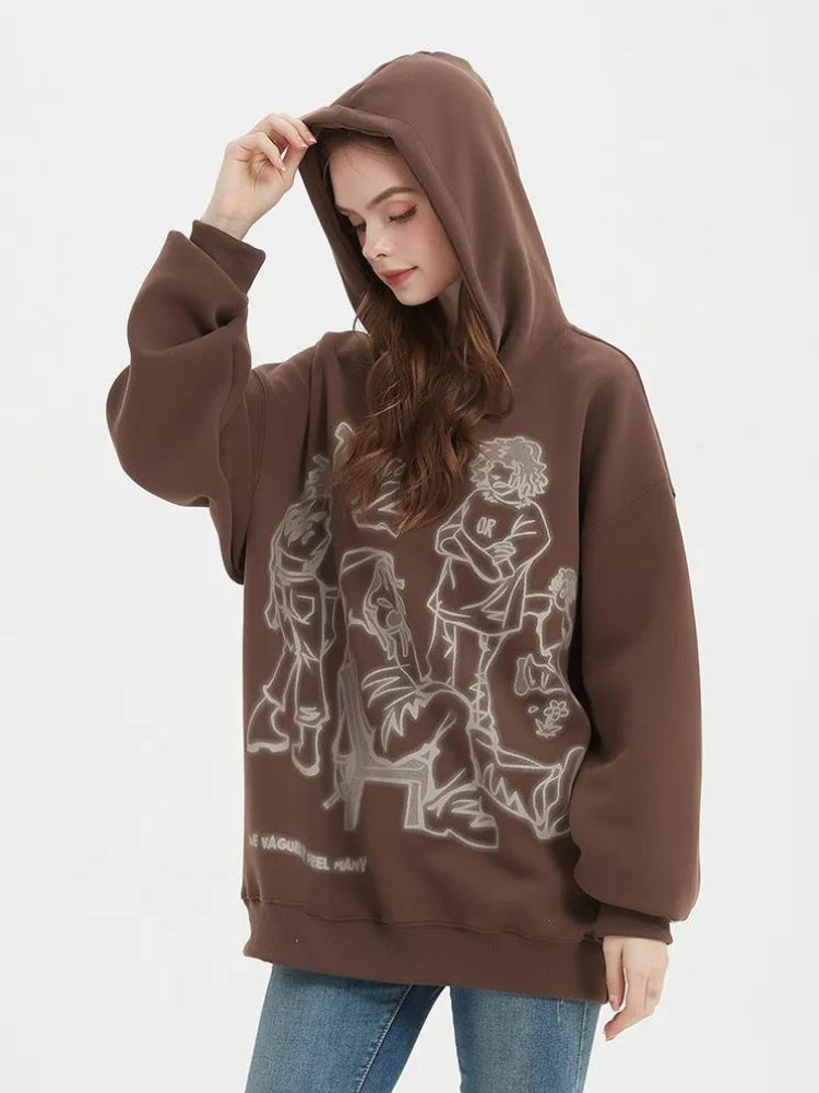 Graphic Printed Hoodie - KAYSMAR