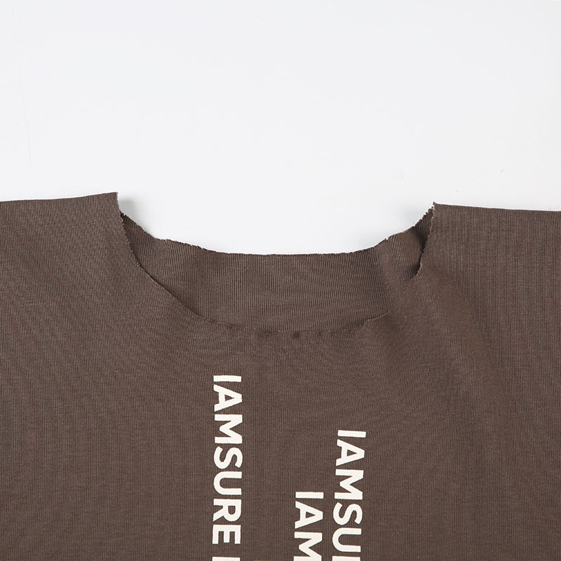 Graphic Printed Slim Fit Top - KAYSMAR