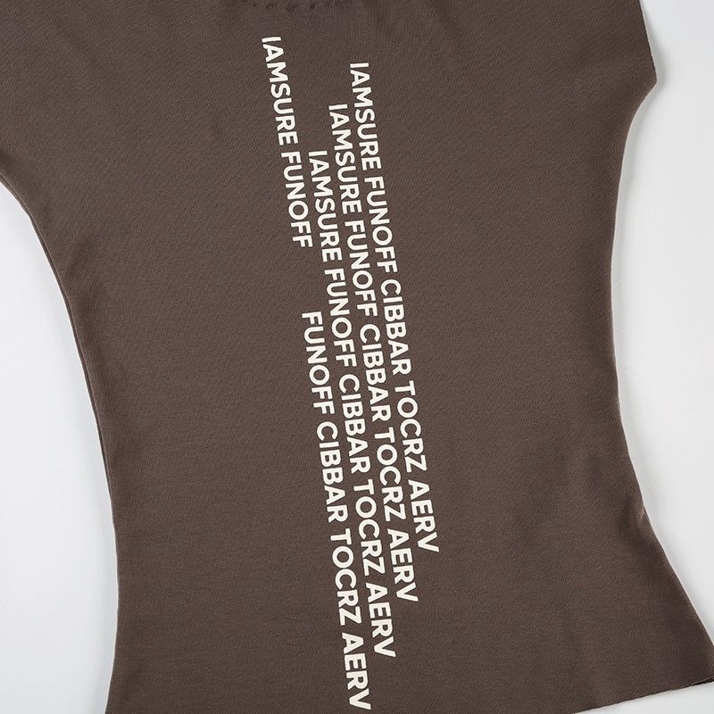 Graphic Printed Slim Fit Top - KAYSMAR