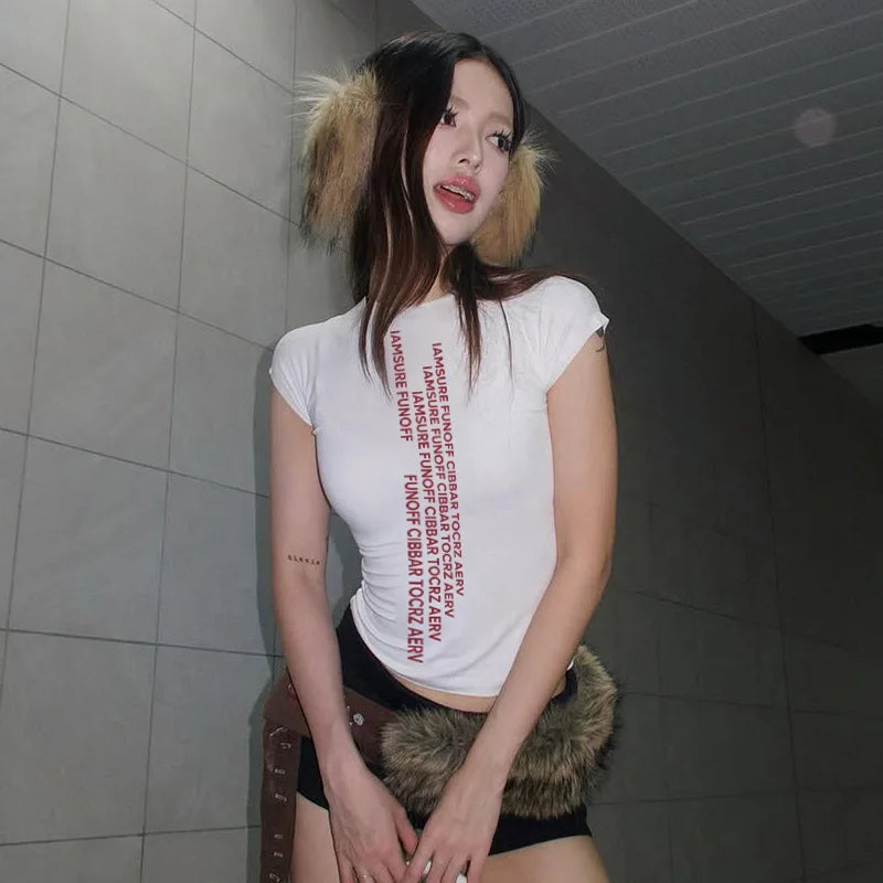 Graphic Printed Slim Fit Top - KAYSMAR