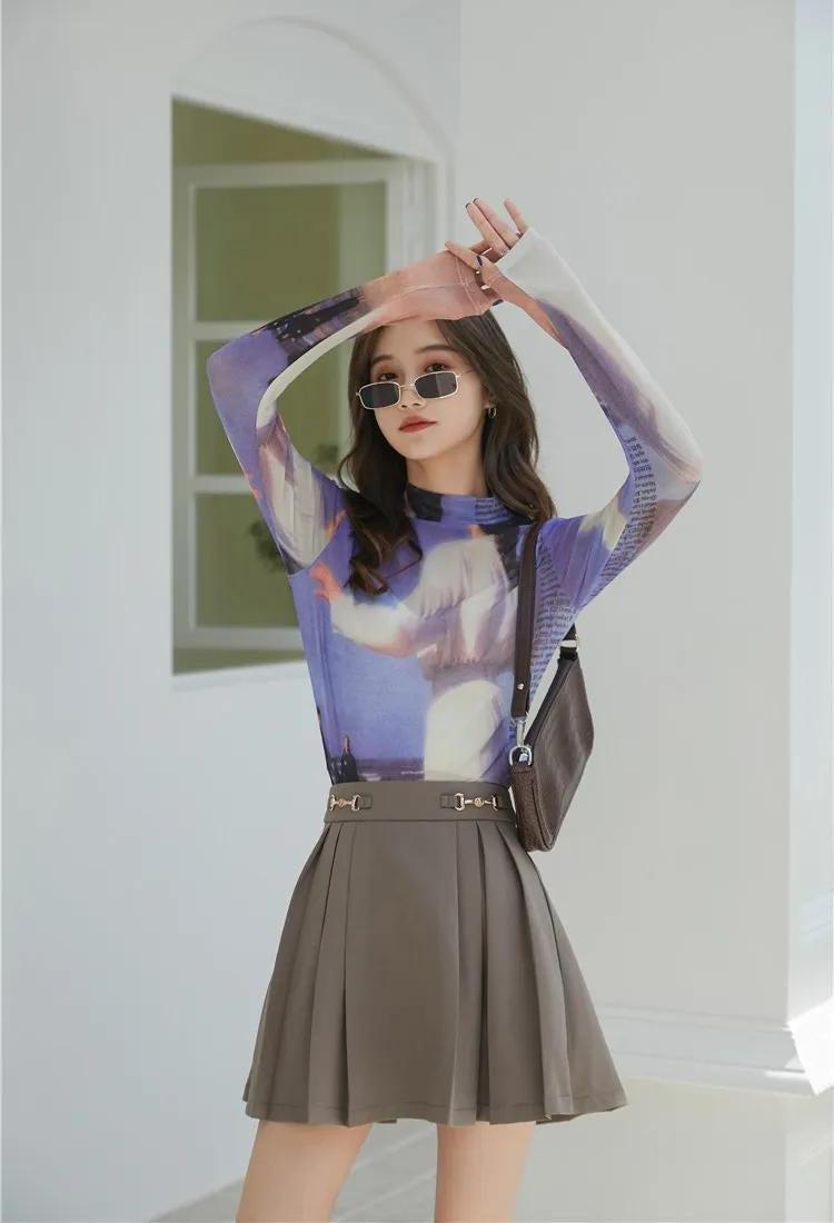 Graphic Women Printed Mesh Top - KAYSMAR
