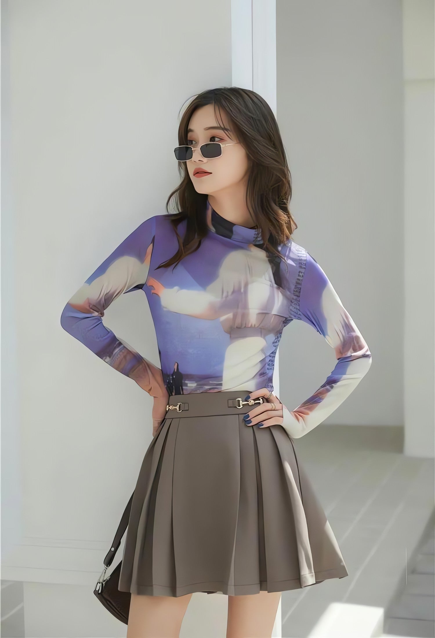 Graphic Women Printed Mesh Top - KAYSMAR