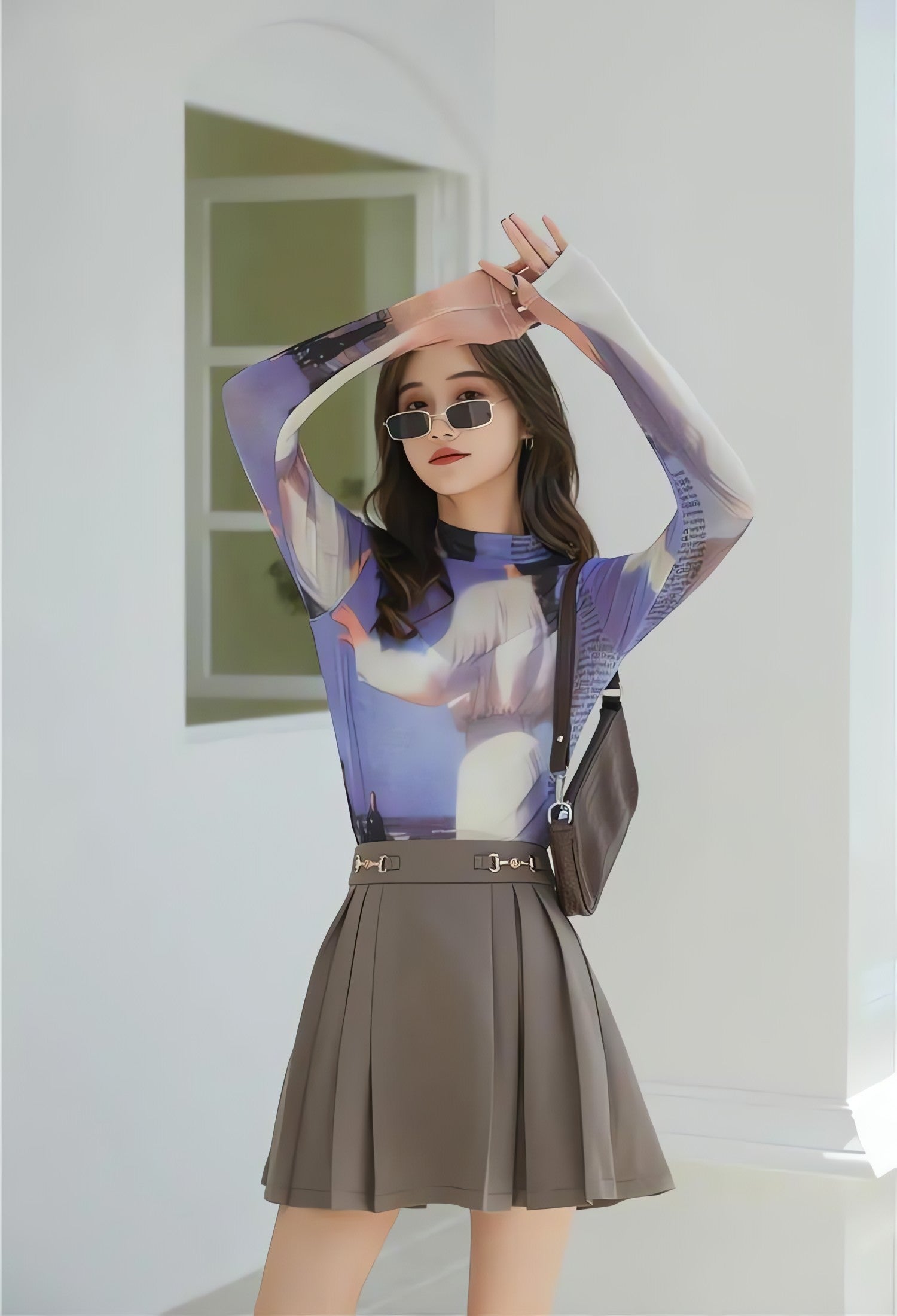 Graphic Women Printed Mesh Top - KAYSMAR
