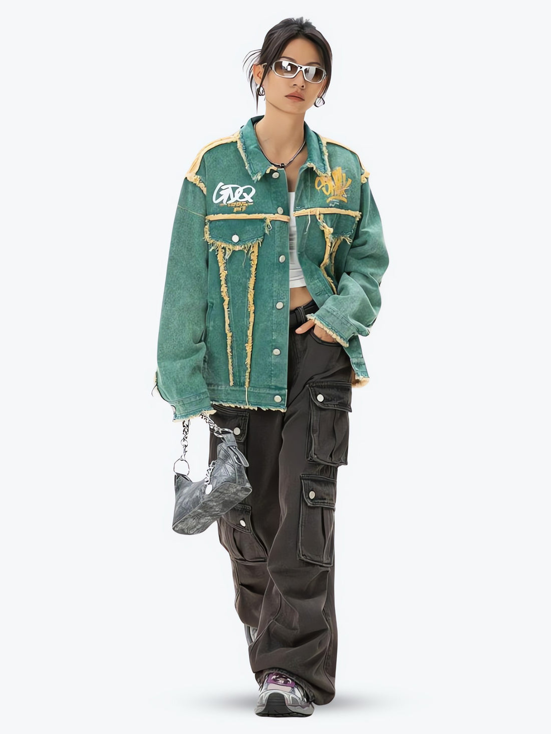 Green Denim Jacket - KAYSMAR