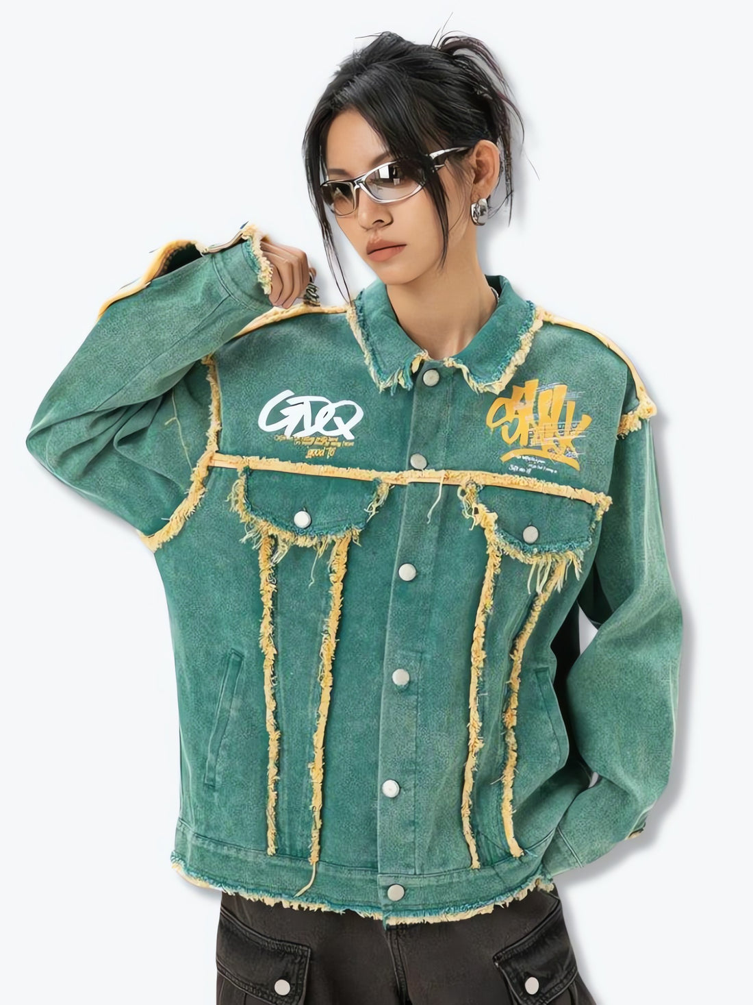 Green Denim Jacket - KAYSMAR