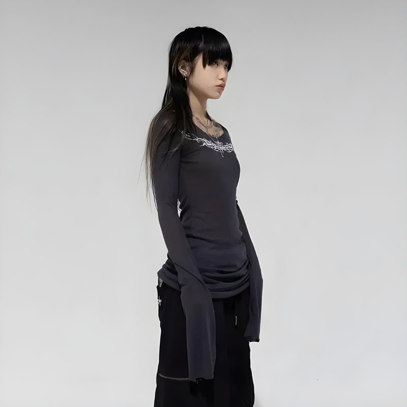 Grunge Barbed Wire Top - KAYSMAR