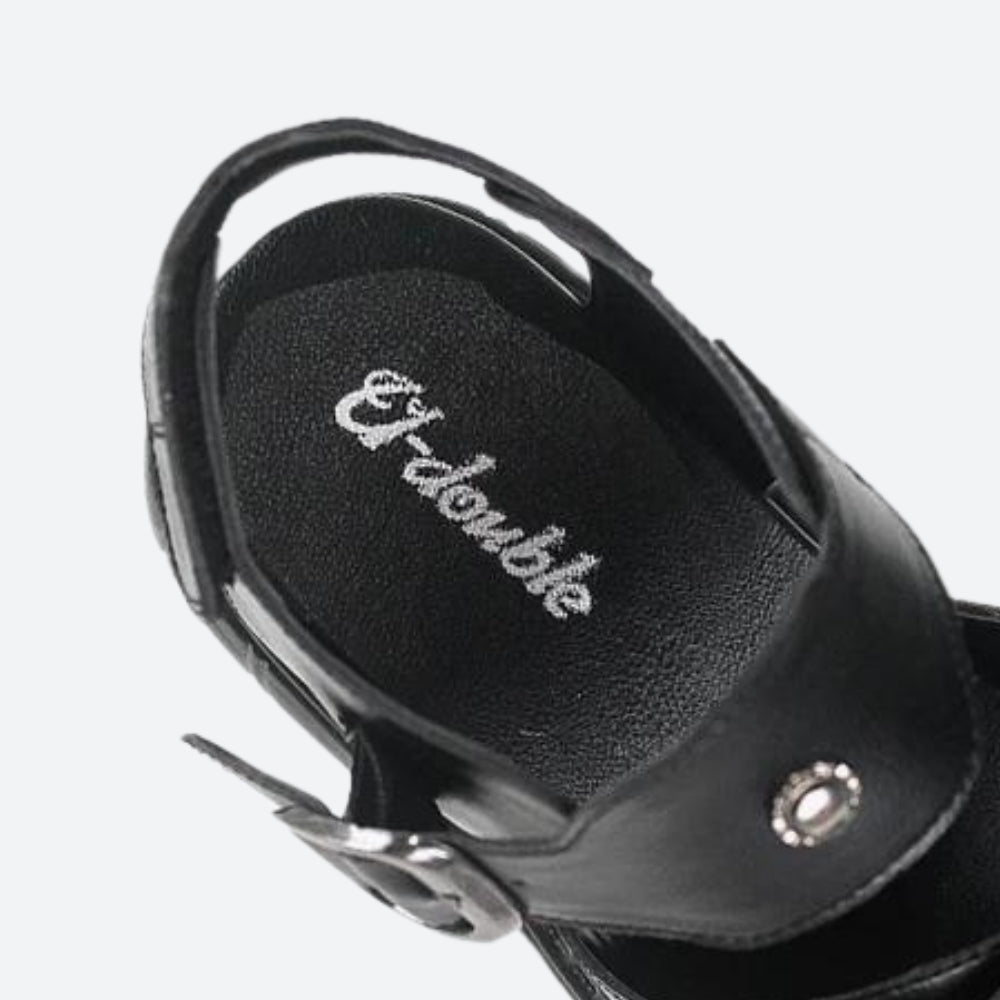 Grunge Belted Platform Sandals - KAYSMAR