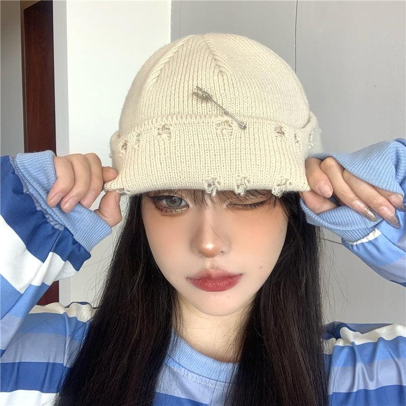 Grunge Distressed Beanie - KAYSMAR