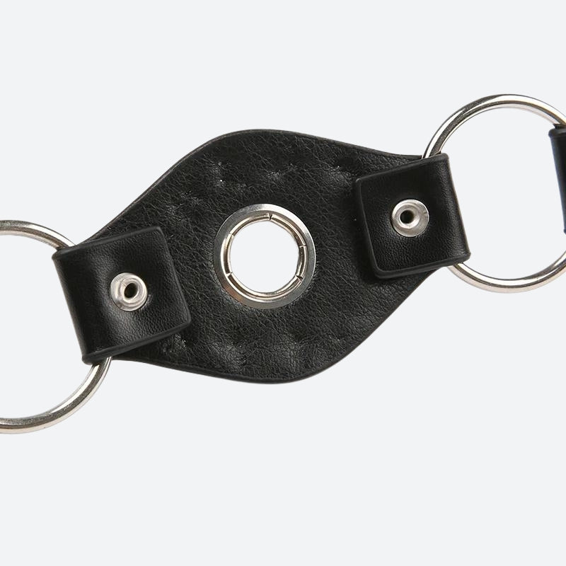 Grunge Faux Leather Lace Up Belt - KAYSMAR