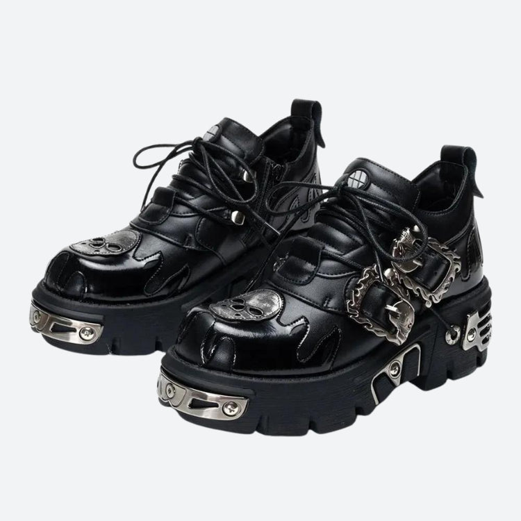 Grunge Fire Chunky Platform Shoes - KAYSMAR
