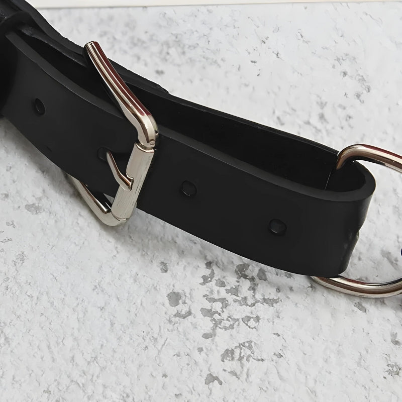 Grunge Lock Faux Leather Chain Belt - KAYSMAR