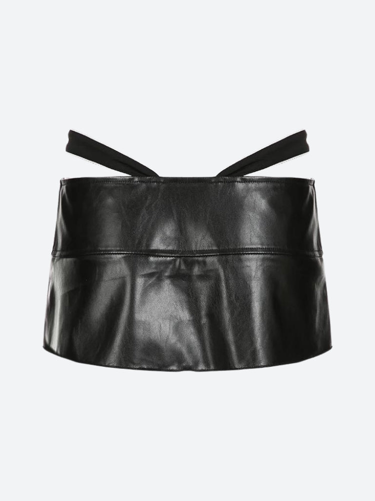 Grunge Pleated Zipper Slit Micro Mini Skirt - KAYSMAR