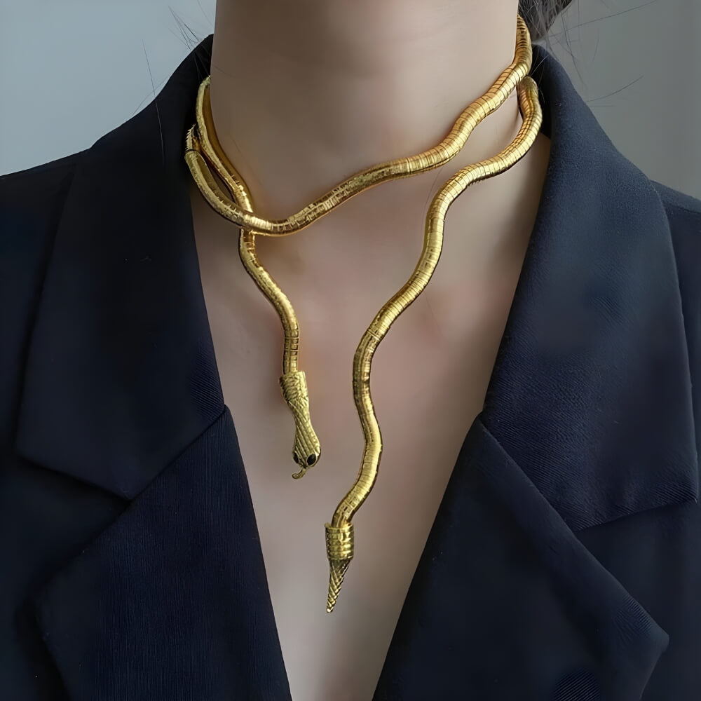 Grunge Snake Necklace & Bracelet - KAYSMAR