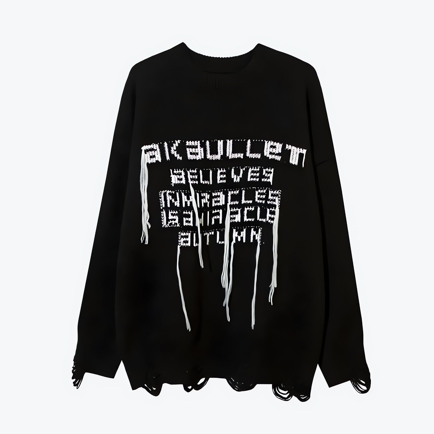 Grunge AK-Bullet Tasseled Sweater - KAYSMAR