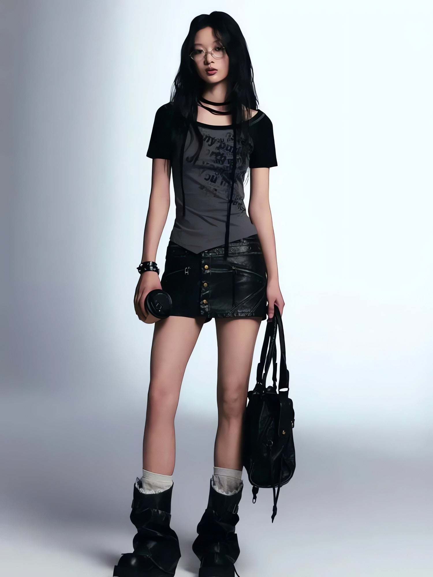 Grunge Boat Neck Tee - KAYSMAR