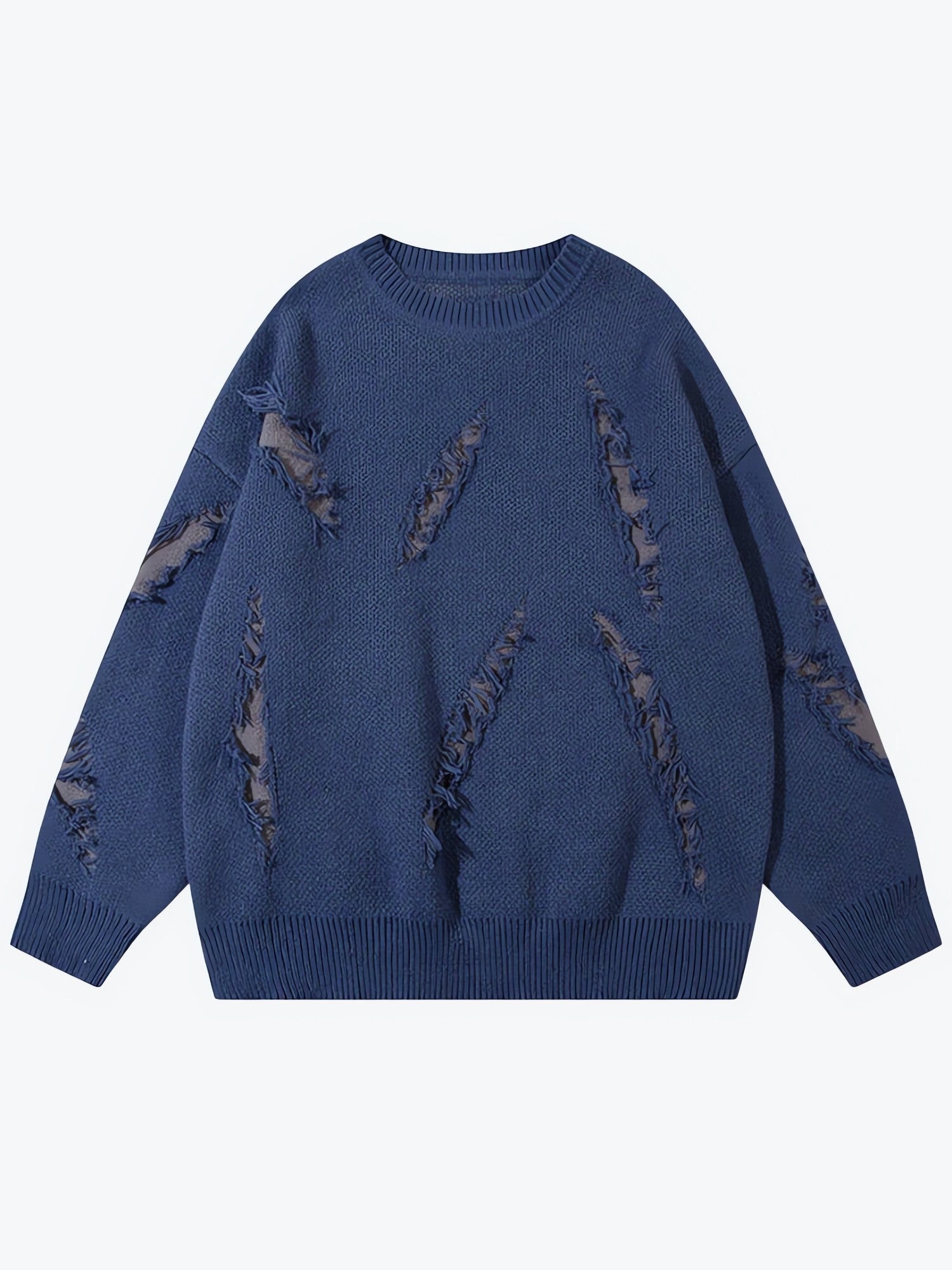 Grunge Claw Distressed Knitted Sweater - KAYSMAR