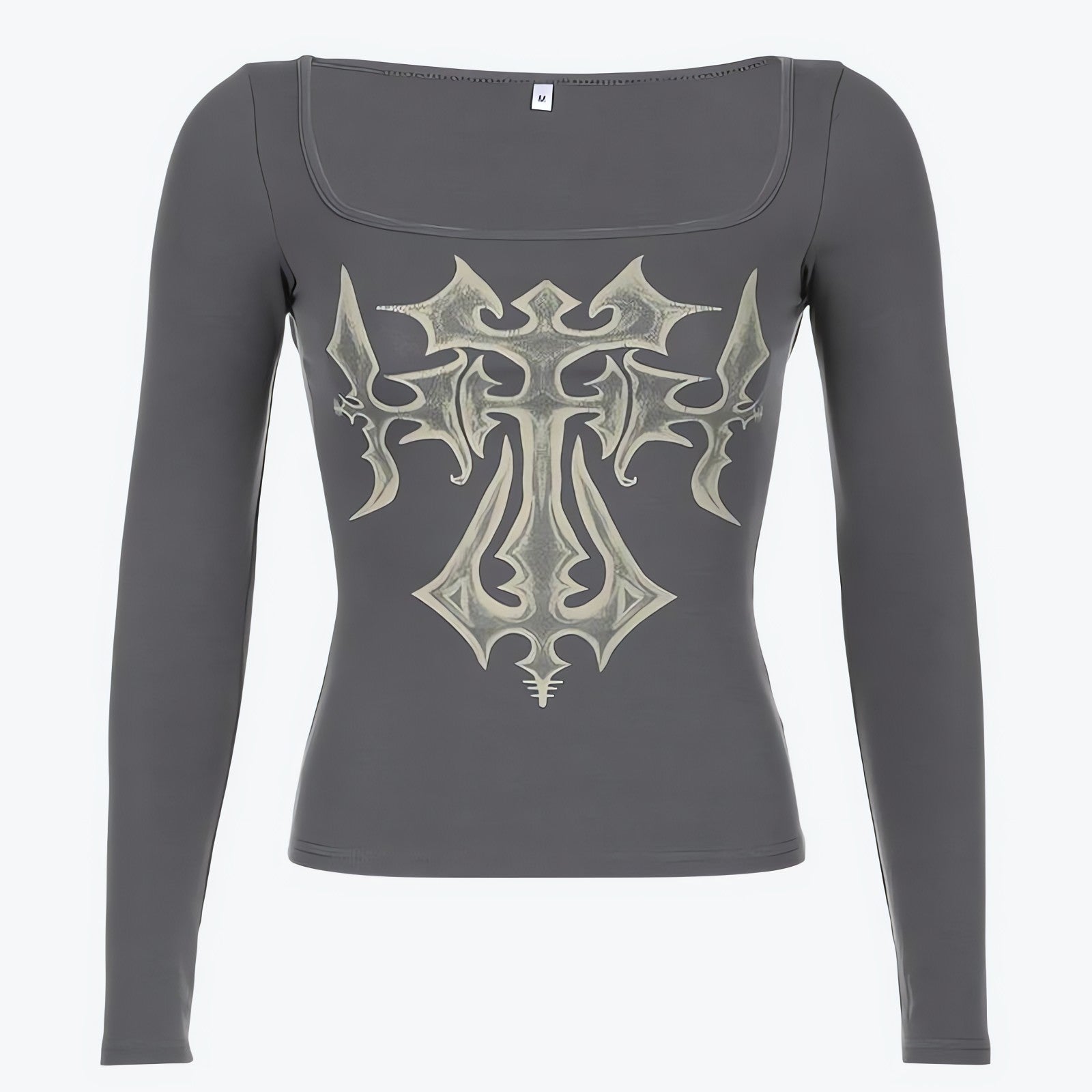 Grunge Cross Bleached Top - KAYSMAR