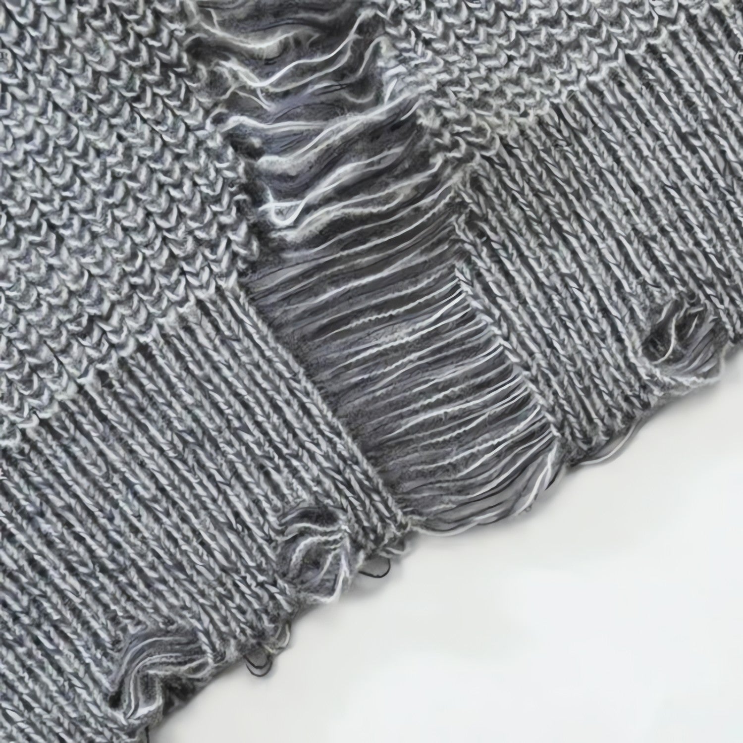 Grunge Distressed Knitted Sweater - KAYSMAR