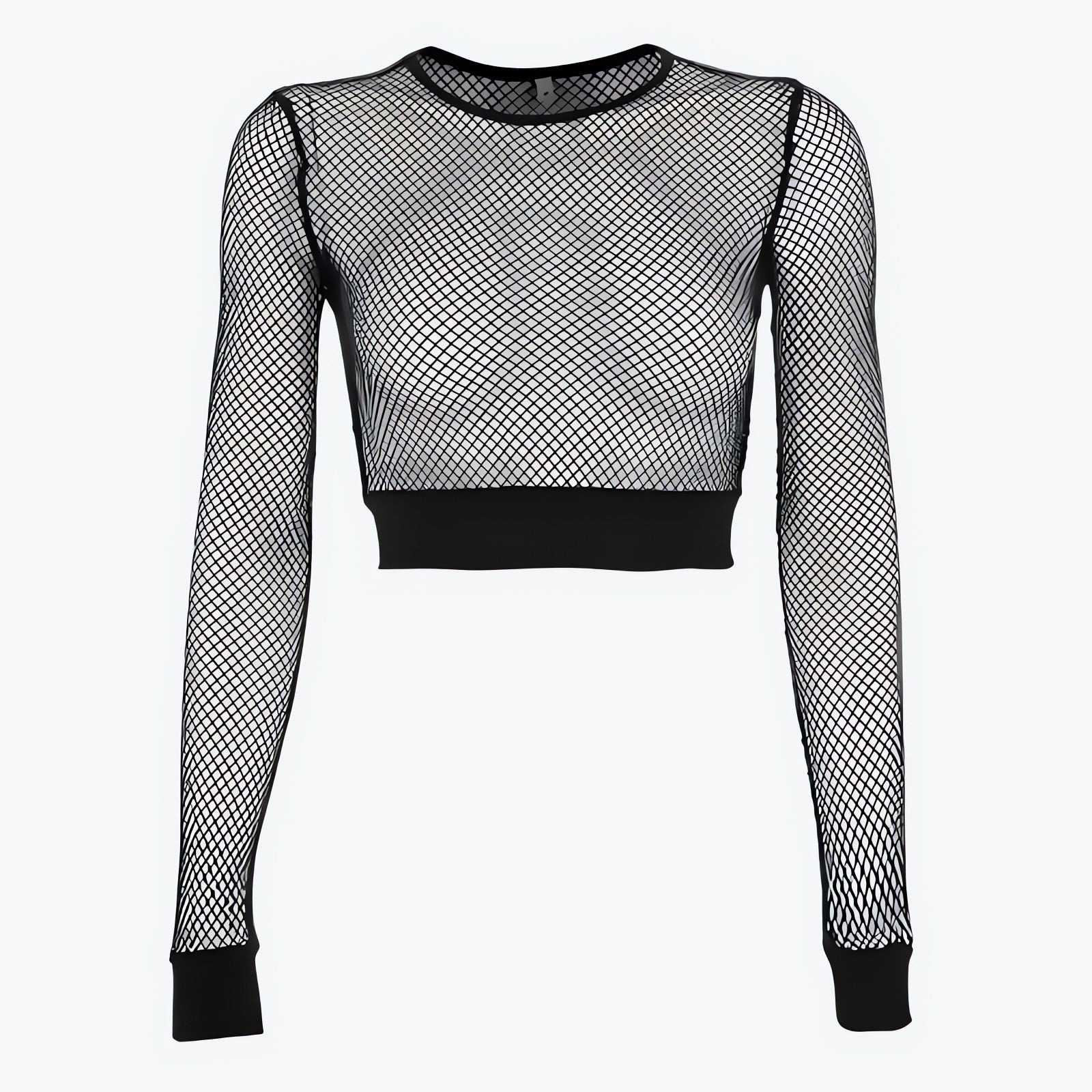 Grunge Fishnet Crop Top - KAYSMAR
