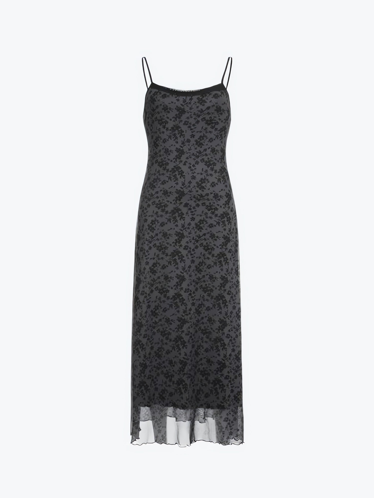 Grunge Floral Printed Maxi Dress - KAYSMAR