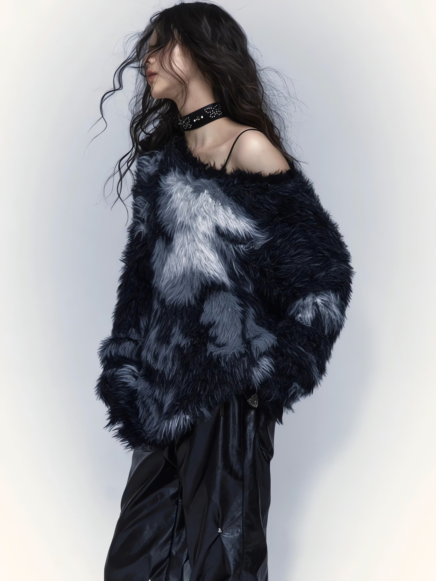 Grunge Fuzzy Sweater - KAYSMAR