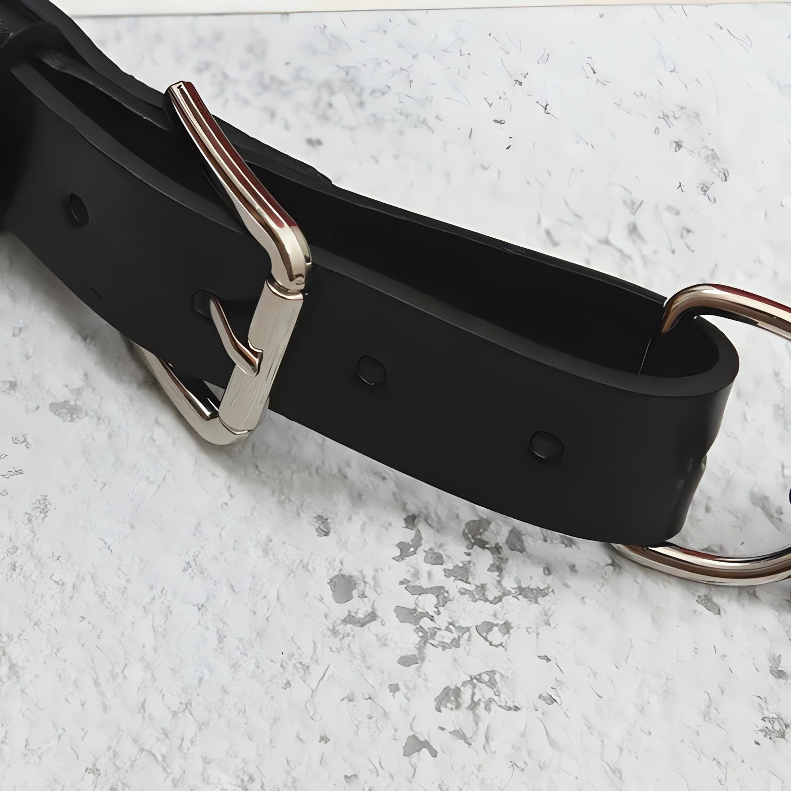 Grunge Lock Faux Leather Chain Belt - KAYSMAR