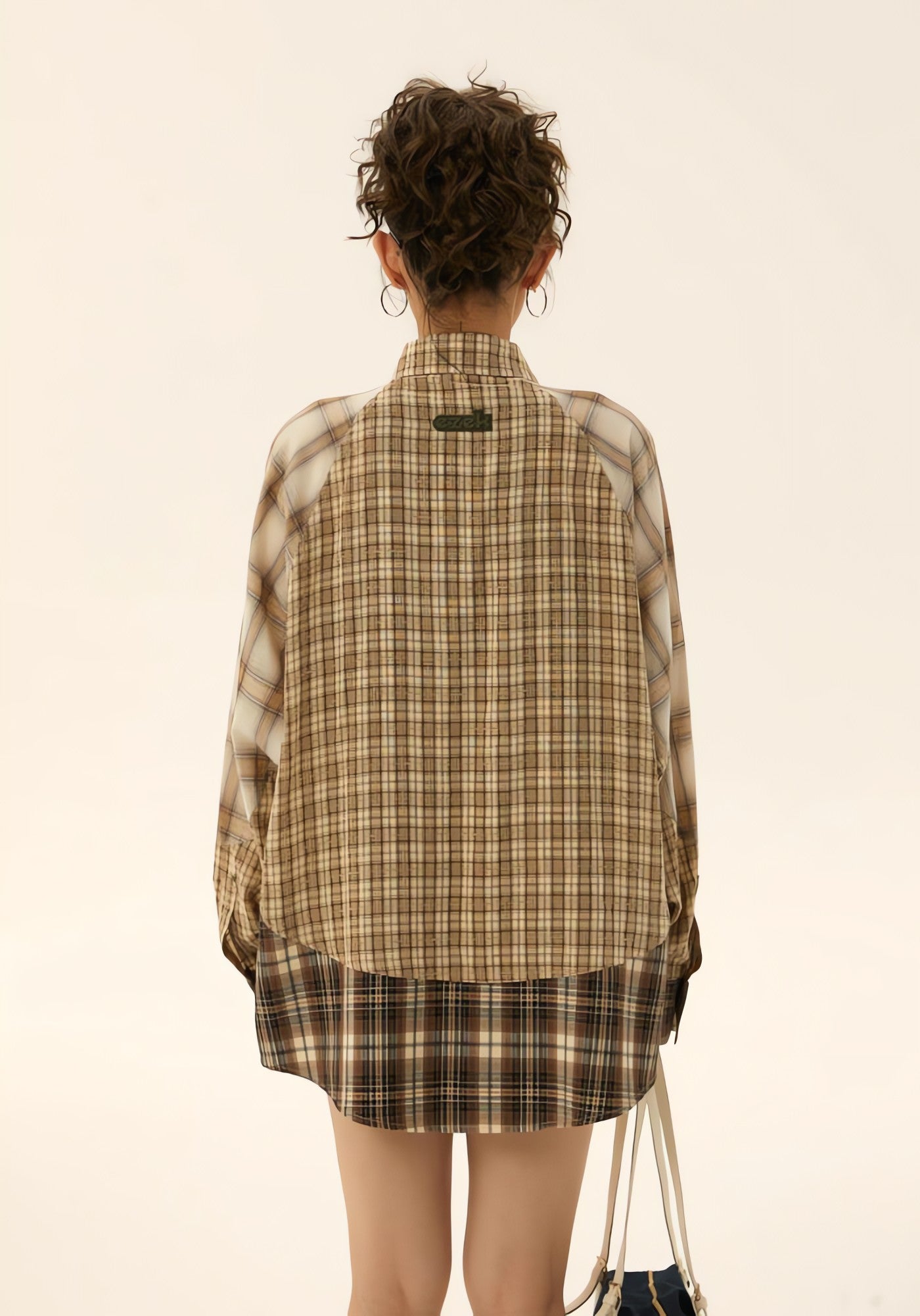 Grunge Multi Pattern Plaid Shirt - KAYSMAR