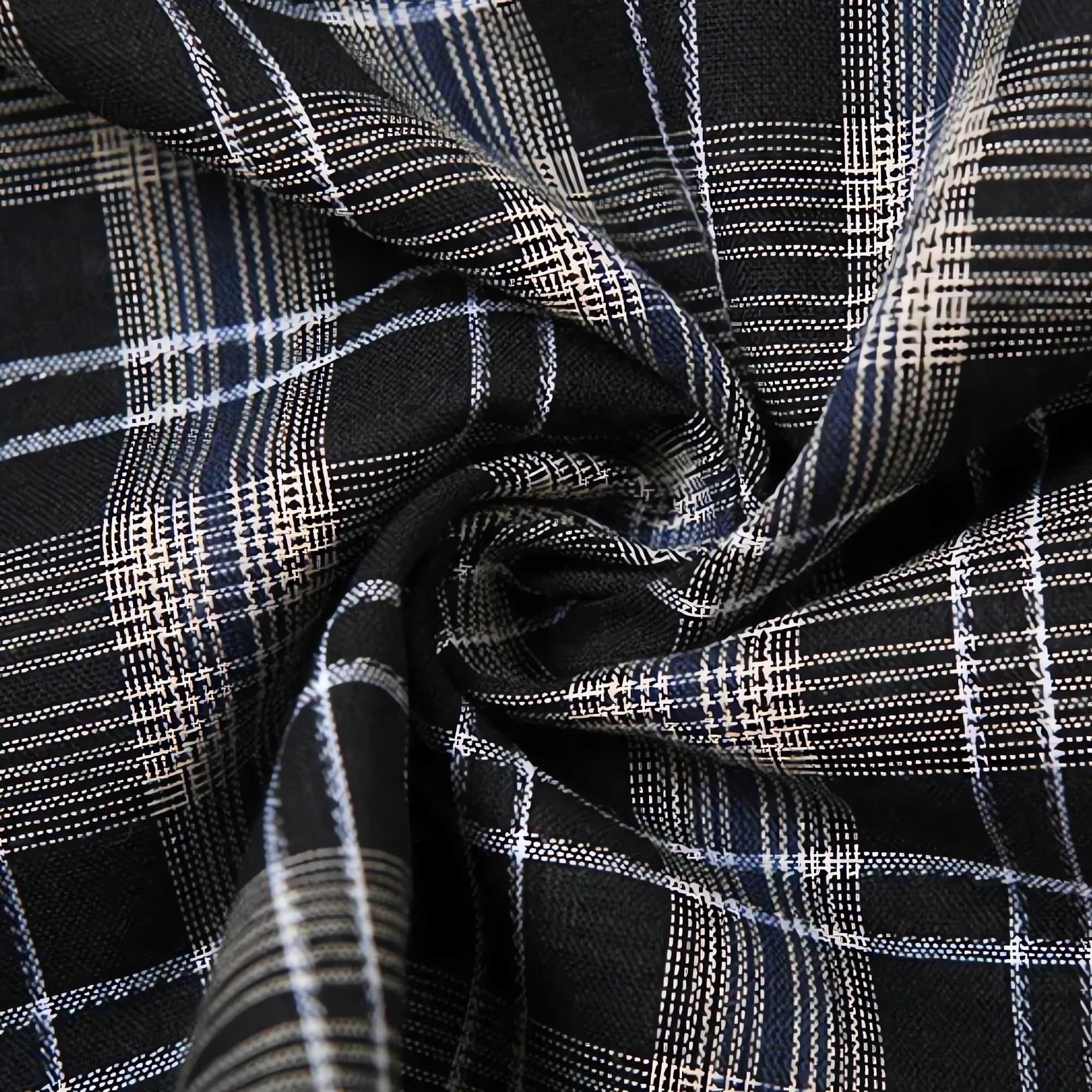 Grunge Plaid Asymmetric Mini Skirt