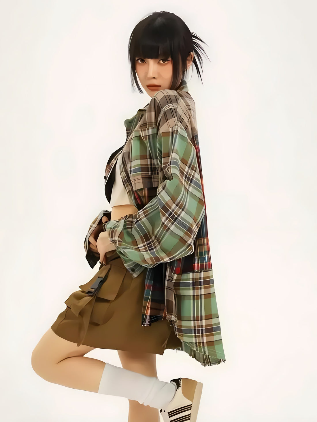 Grunge Plaid Shirt - KAYSMAR