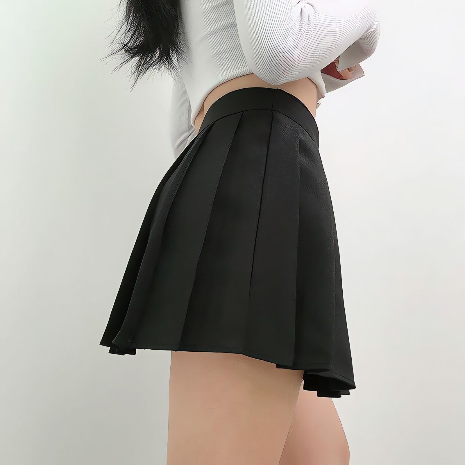 Grunge Pleated Mini Skort - KAYSMAR