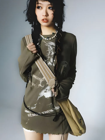 Grunge Rope Belted Top - KAYSMAR