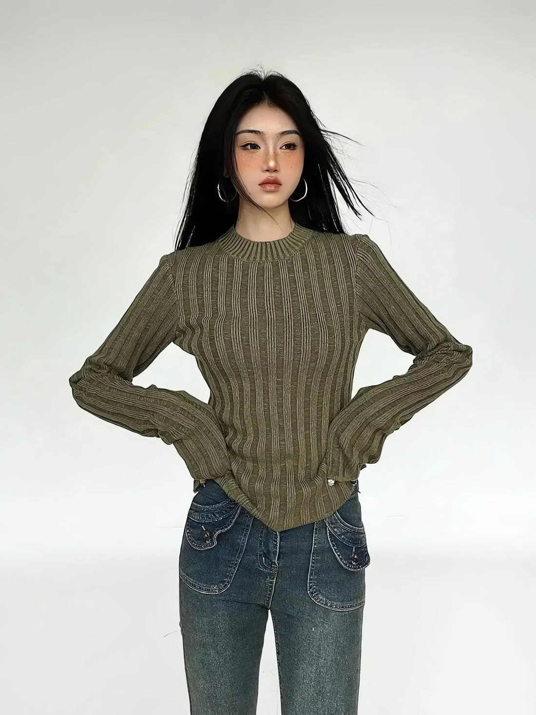 Grunge Slim Fit Sweater - KAYSMAR