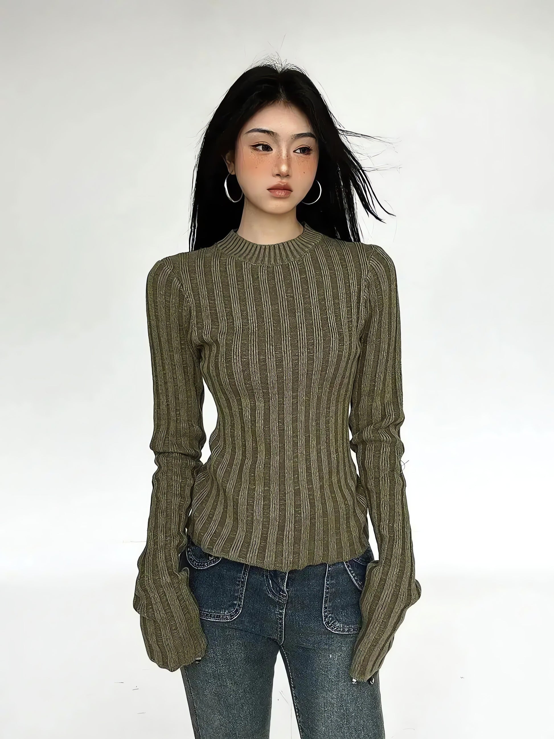Grunge Slim Fit Sweater - KAYSMAR