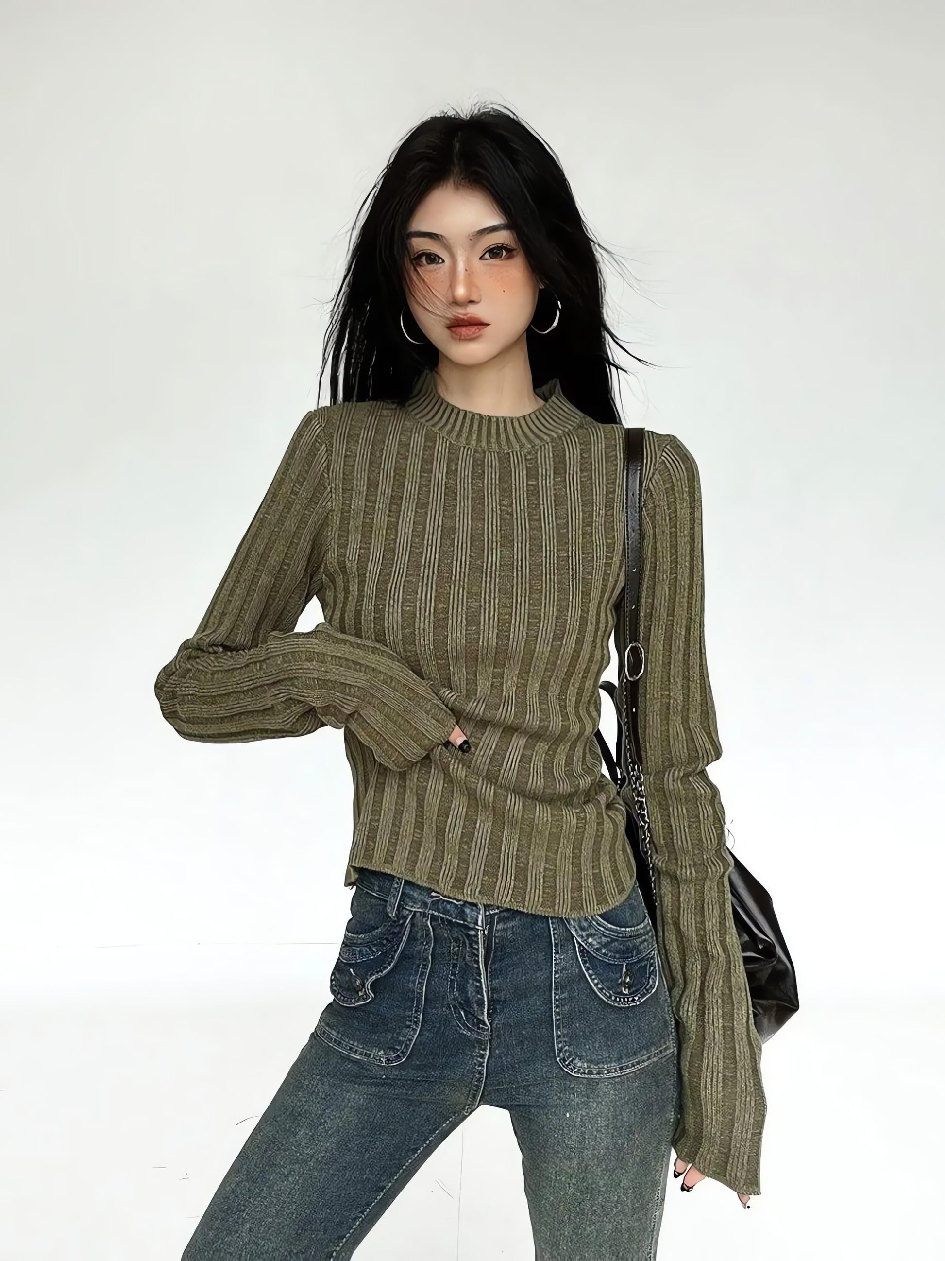 Grunge Slim Fit Sweater - KAYSMAR