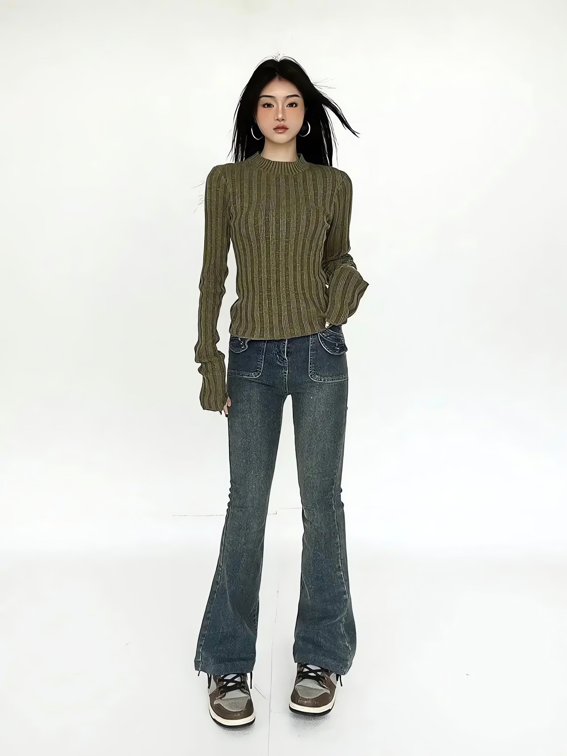 Grunge Slim Fit Sweater - KAYSMAR