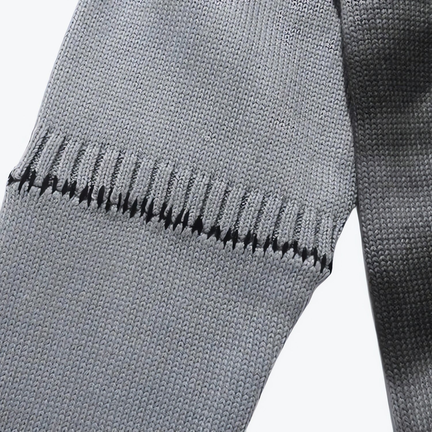 Grunge Spray Paint Distressed Knitted Sweater - KAYSMAR
