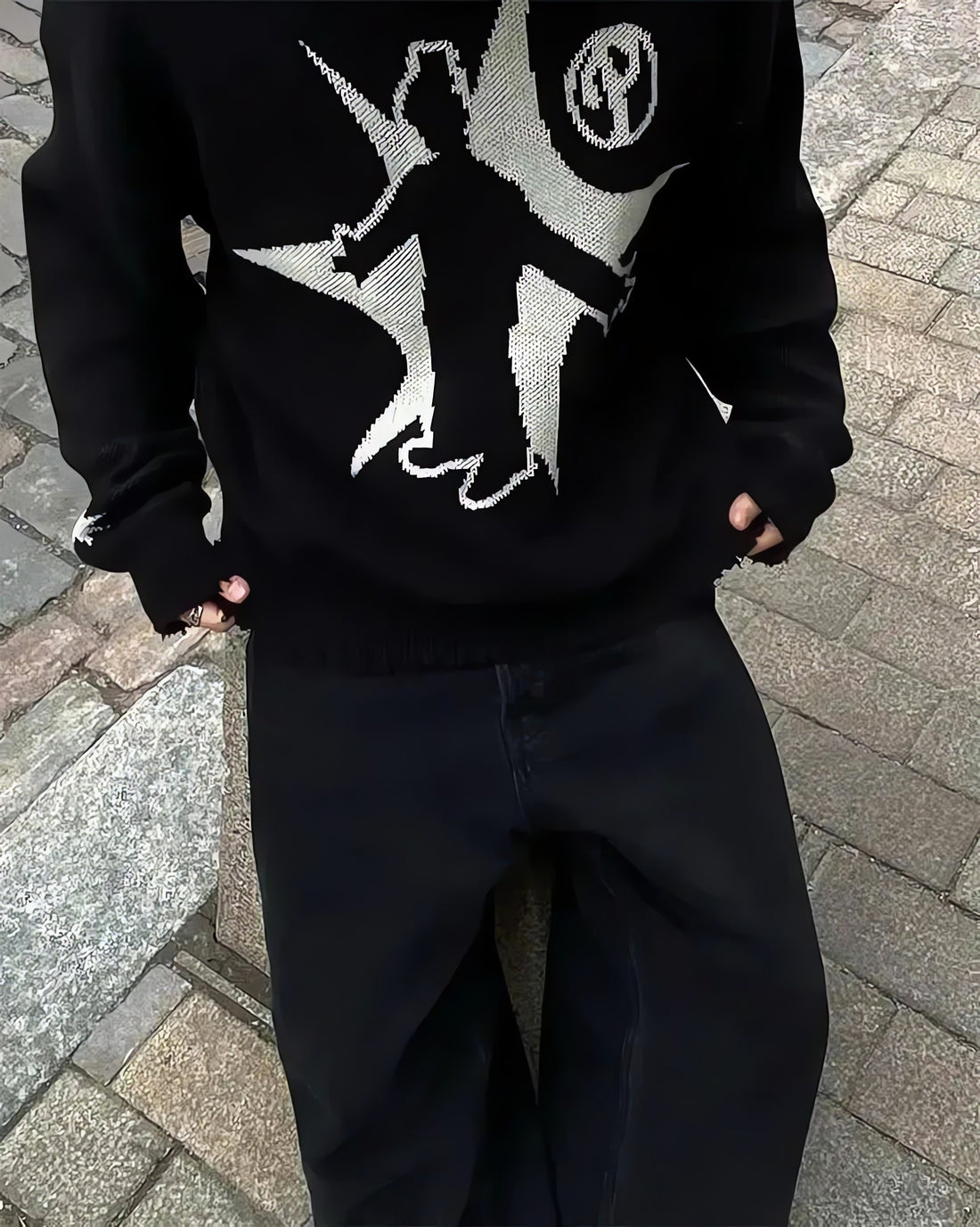 Grunge Starboy Distressed Knitted Sweater - KAYSMAR