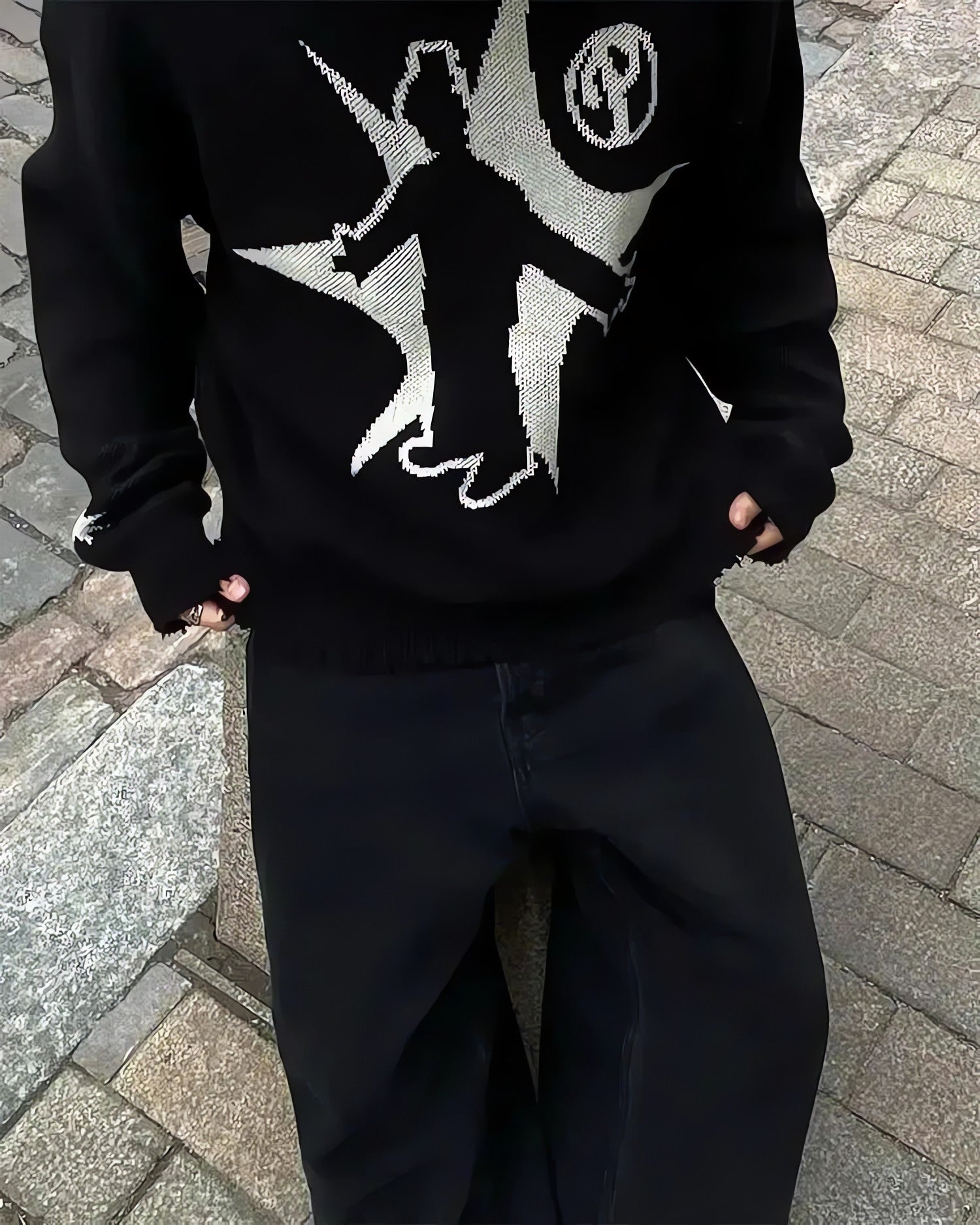 Grunge Starboy Distressed Knitted Sweater - KAYSMAR