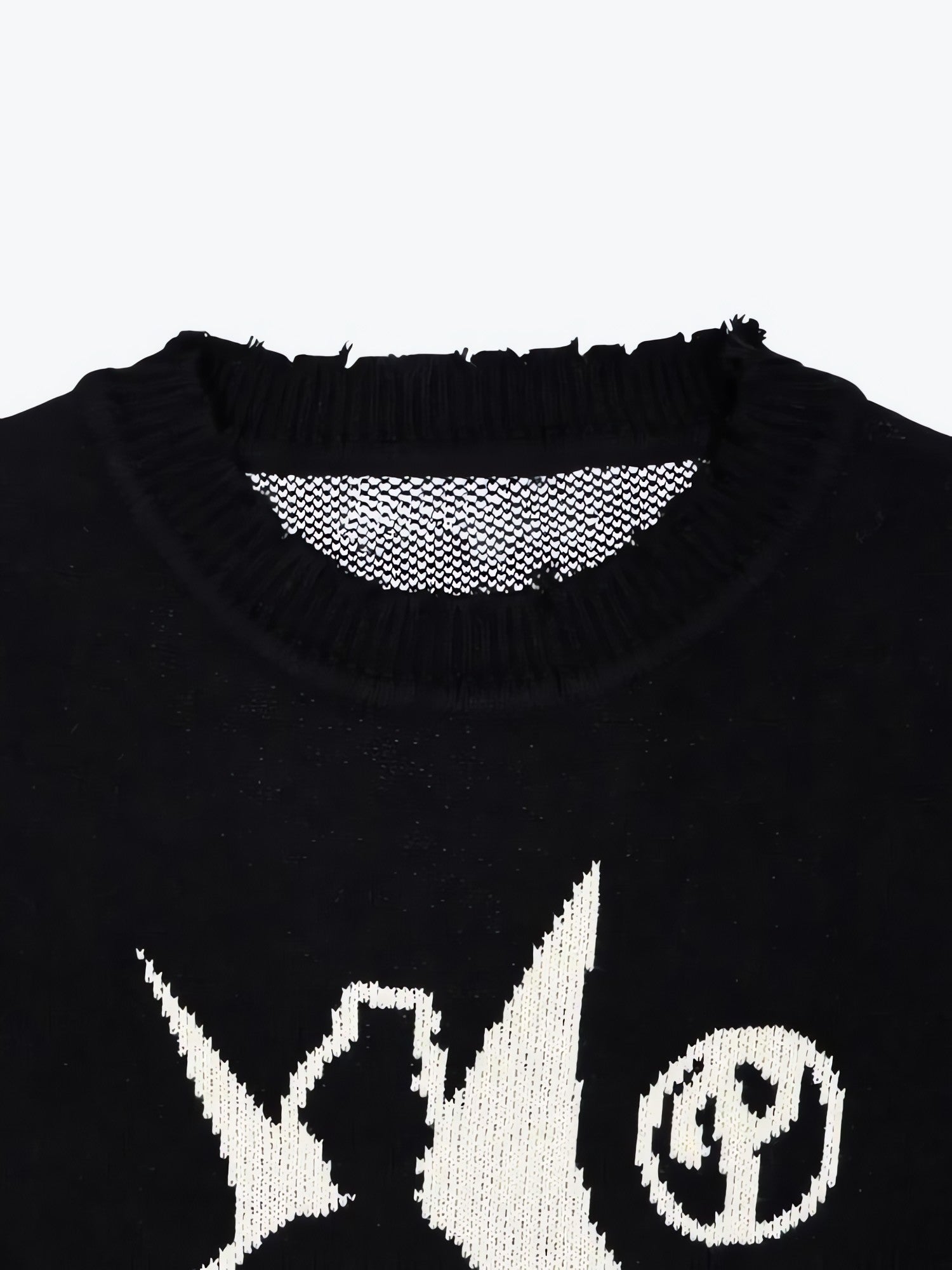 Grunge Starboy Distressed Knitted Sweater - KAYSMAR