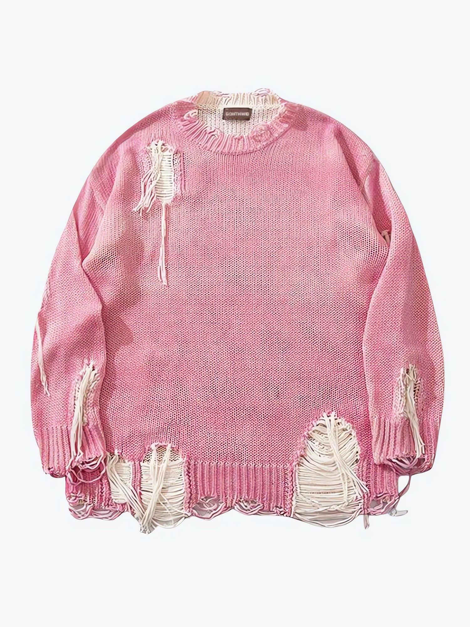 Grunge Tasseled Distressed Sweater - KAYSMAR