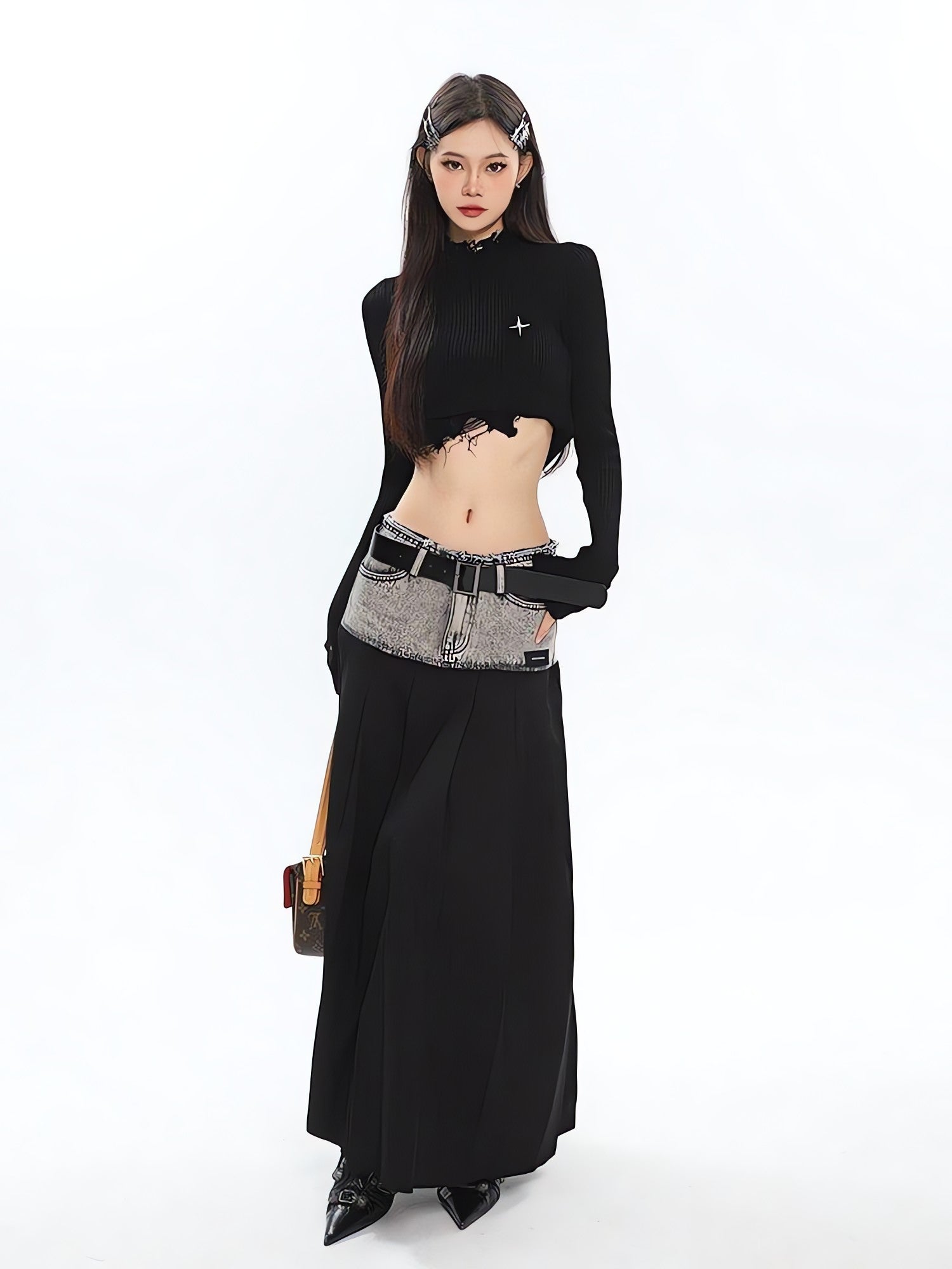 Grunge Turtleneck Distressed Sweater - KAYSMAR