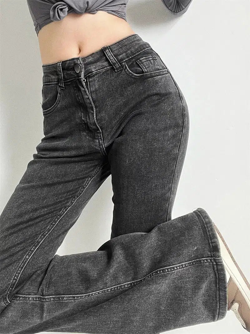 Heart Pocket Flare Jeans - KAYSMAR