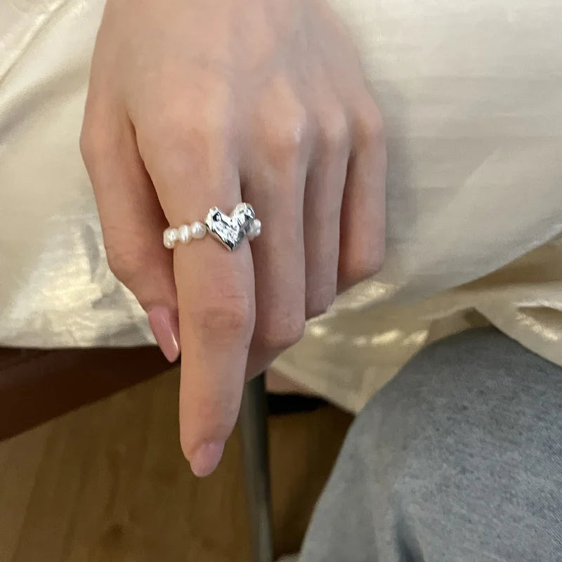 Heart Stone Beaded Ring - KAYSMAR