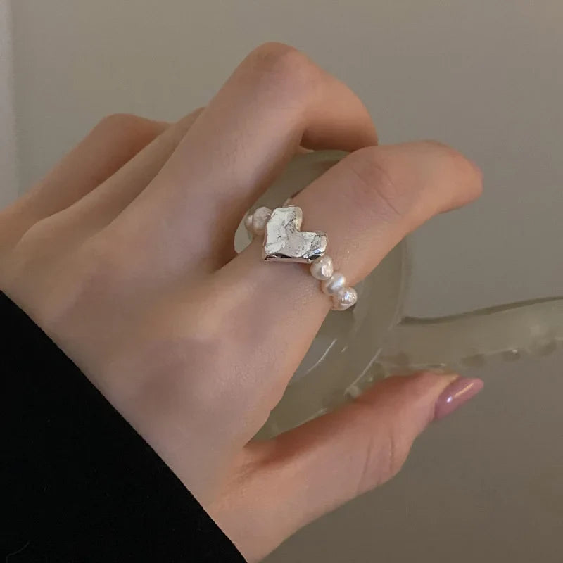 Heart Stone Beaded Ring - KAYSMAR