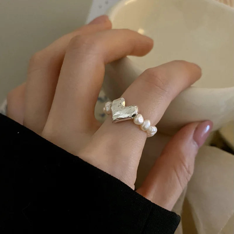 Heart Stone Beaded Ring - KAYSMAR