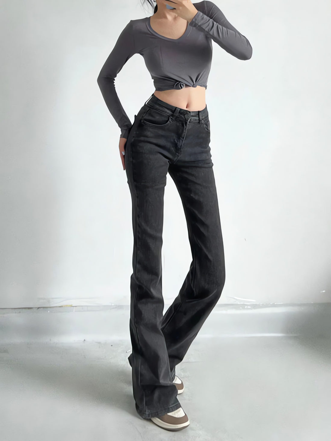 Heart Pocket Flare Jeans - KAYSMAR