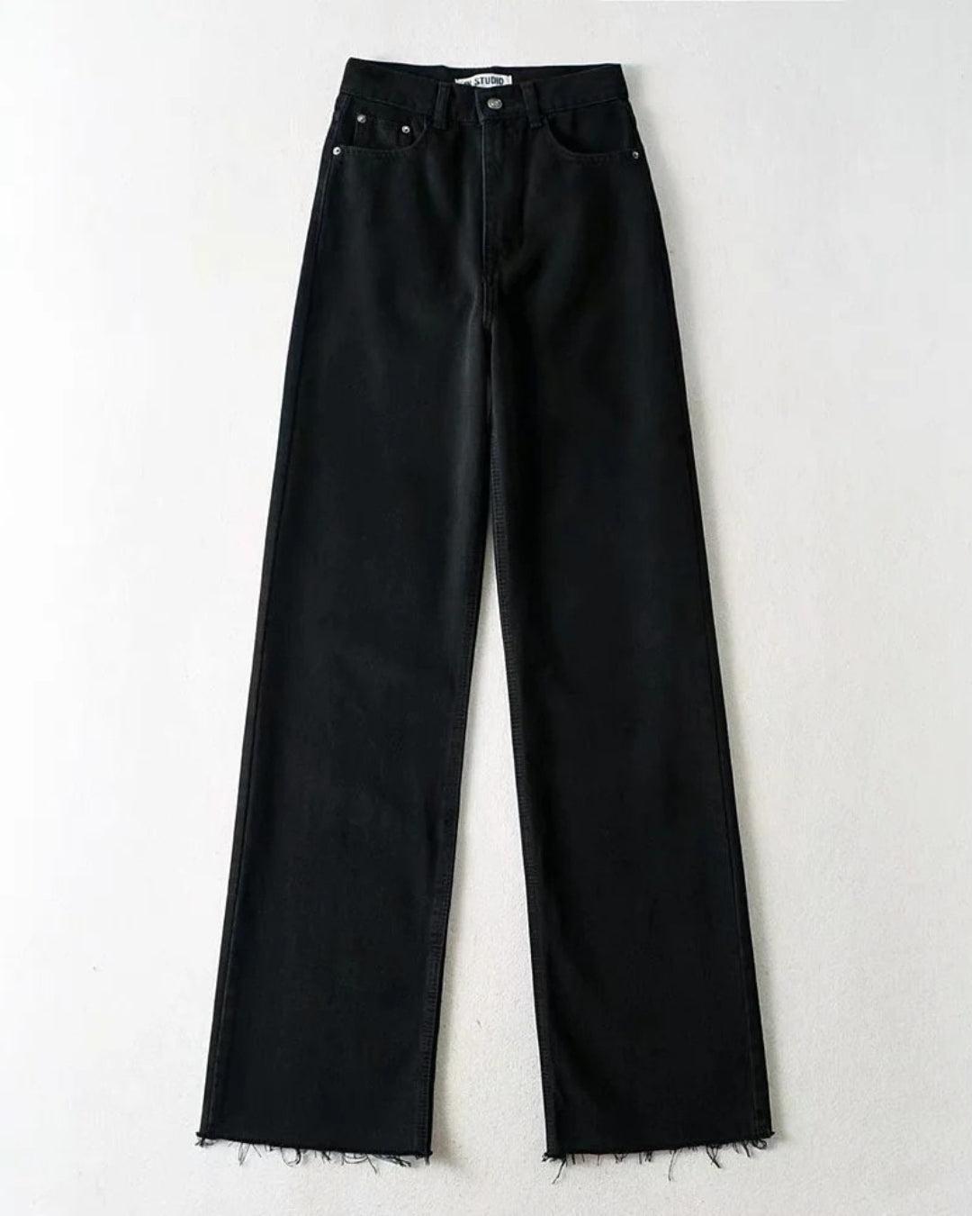 High Waist Casual Washed Jeans - KAYSMAR