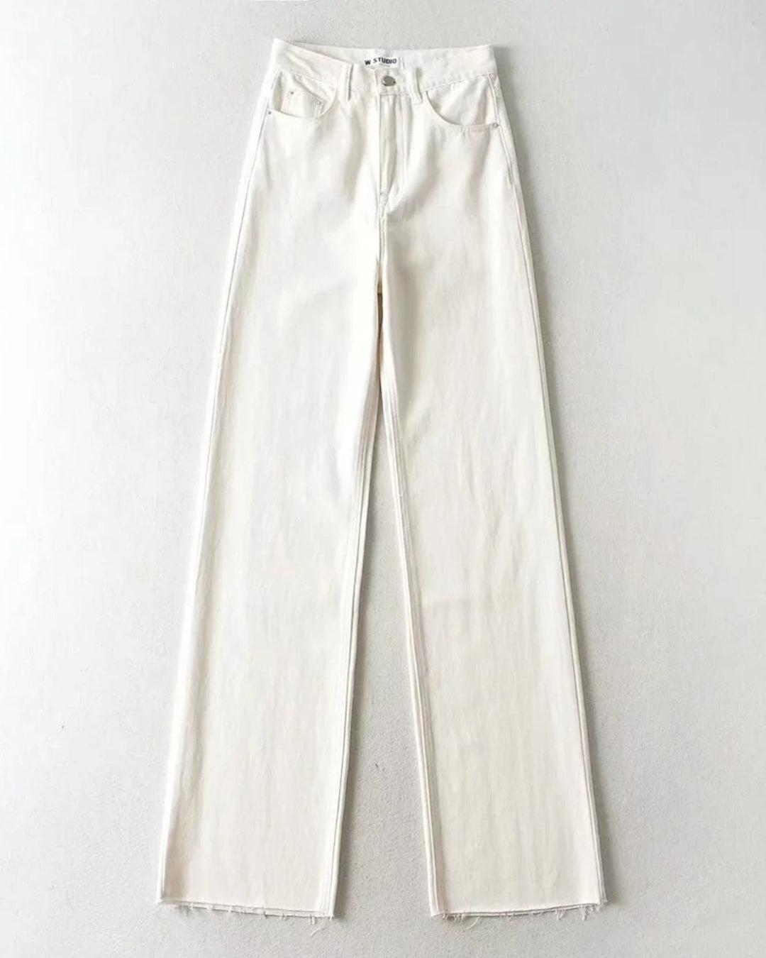 High Waist Casual Washed Jeans - KAYSMAR