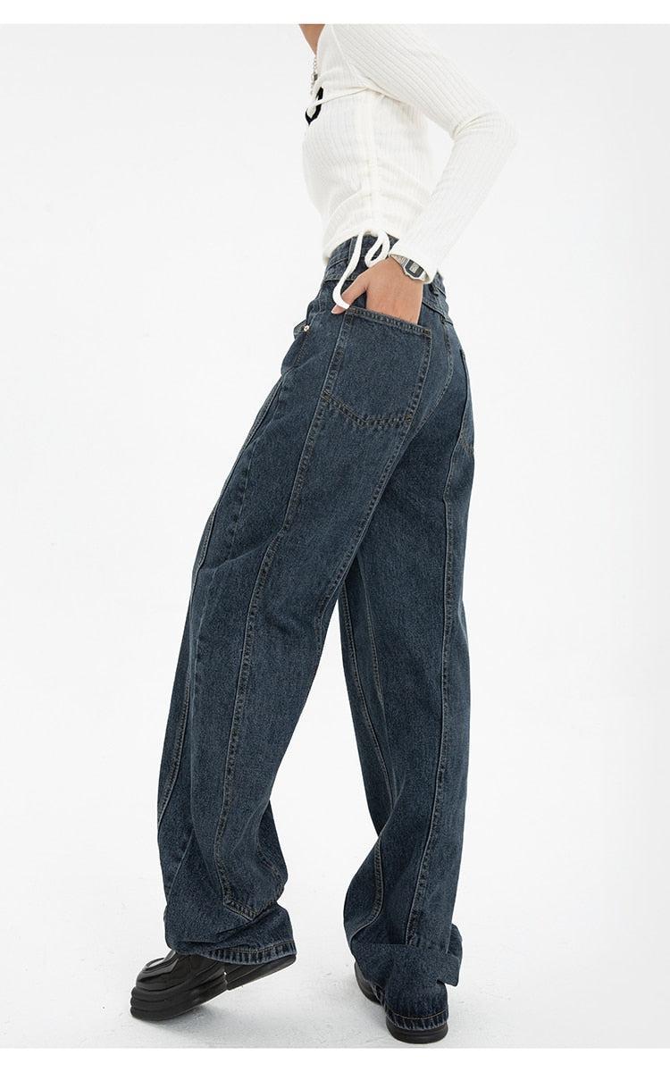 High Waisted Wide Leg Jeans - KAYSMAR