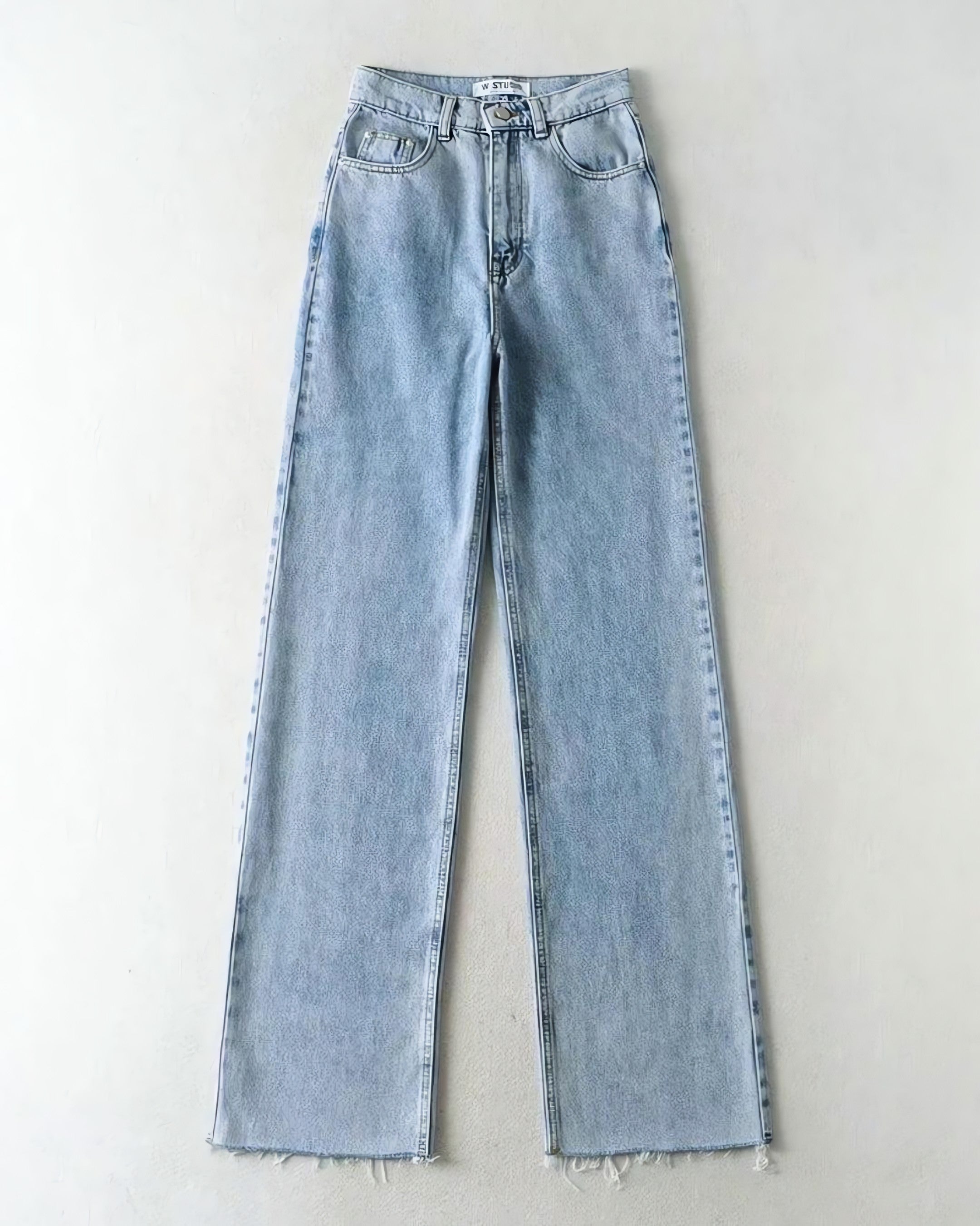 High Waist Casual Washed Jeans - KAYSMAR